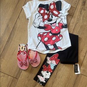 Disney Minnie Mouse Red and White Kids Outfit